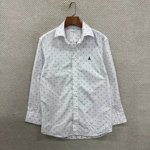빈폴 로고 캐주얼 도트 긴팔 셔츠 95 D06721