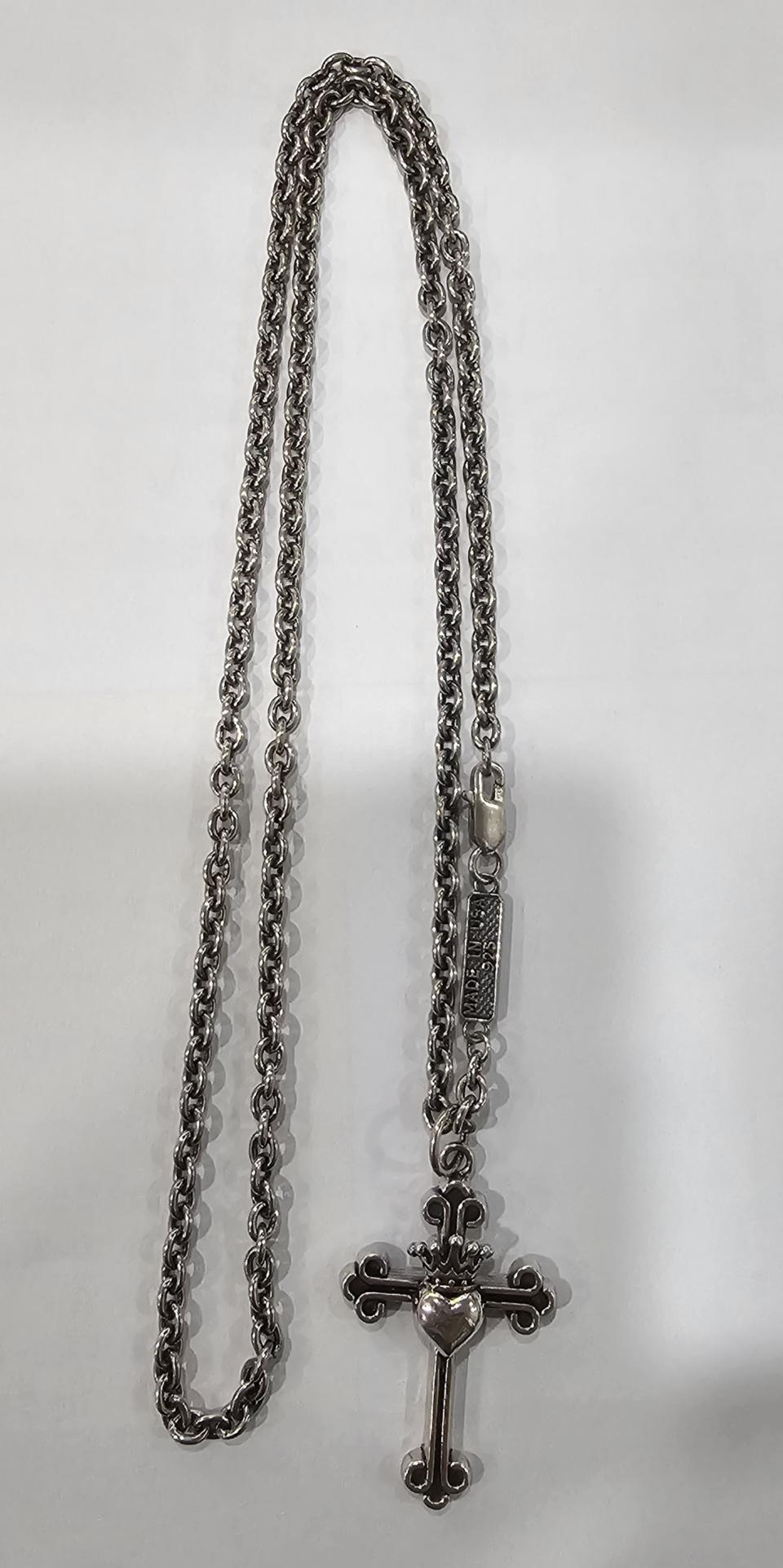 킹베이비 크로스(크롬하츠)목걸이(USA)