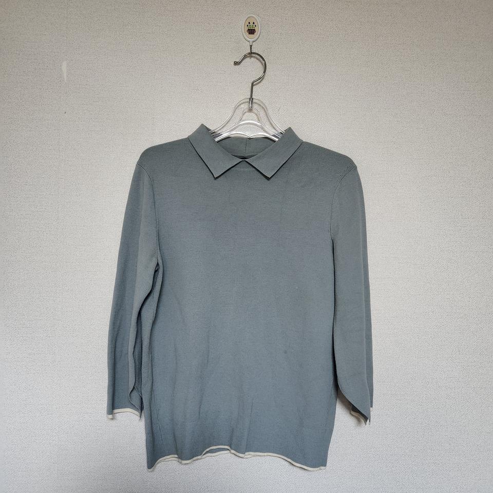 한섬 마인 카라 니트 90