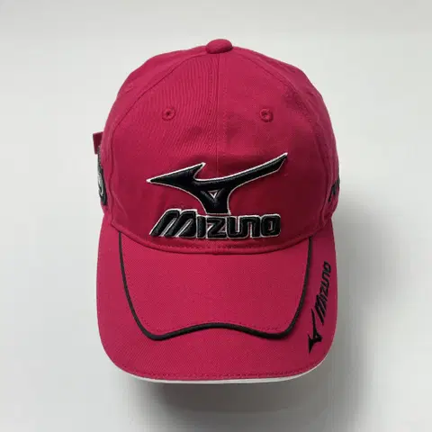[택포] 미즈노 자수 빅로고 볼캡 모자 레드