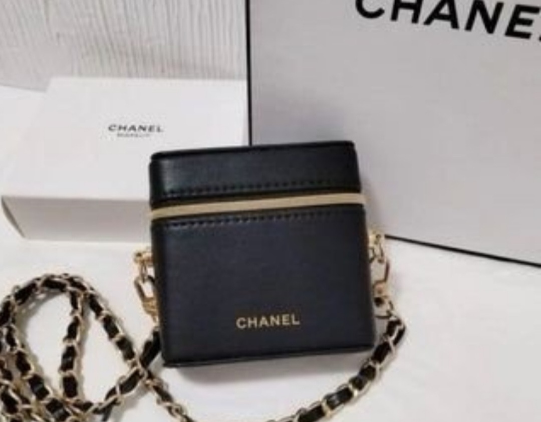 블랙 미니체인 리폼 가죽 크로스미니백-박스있는새상품