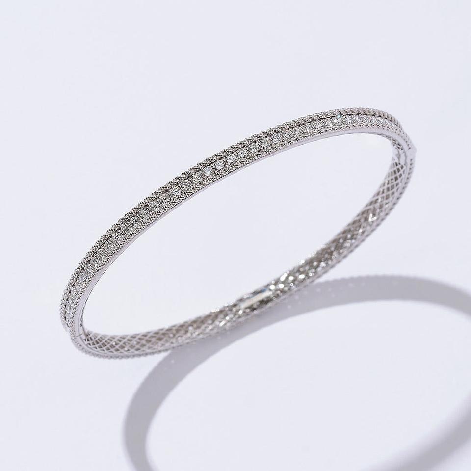 14k 화이트골드 러브팔찌