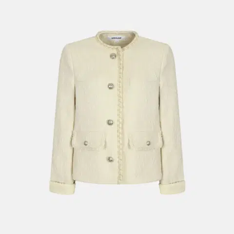 나이스클랍 배색 트위드 자켓 55