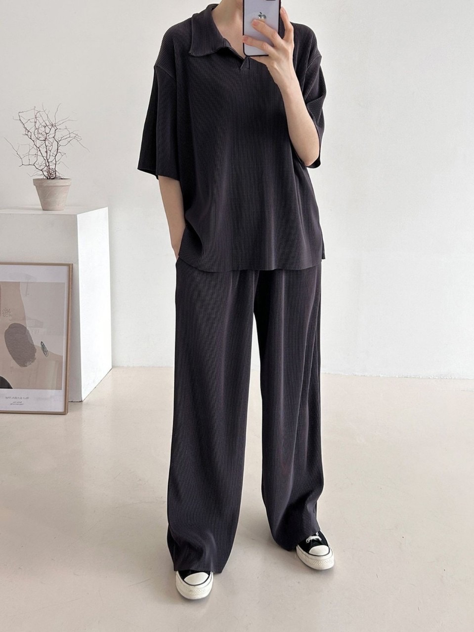 플리츠 카라세트