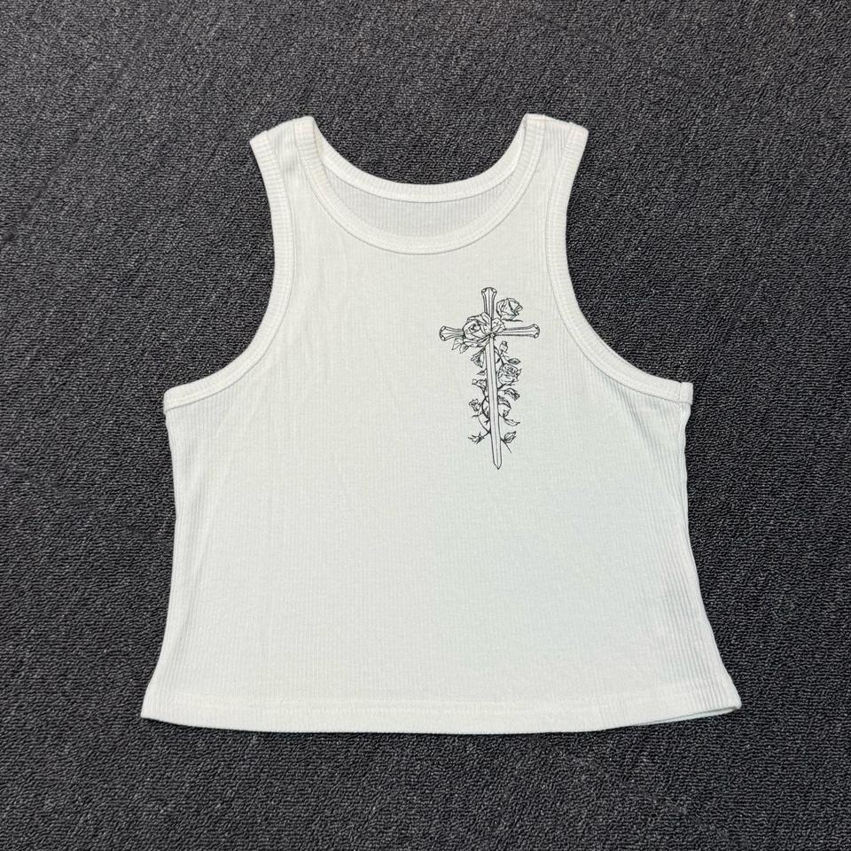 LEEY YEEL RIBBED 슬리브리스 탑