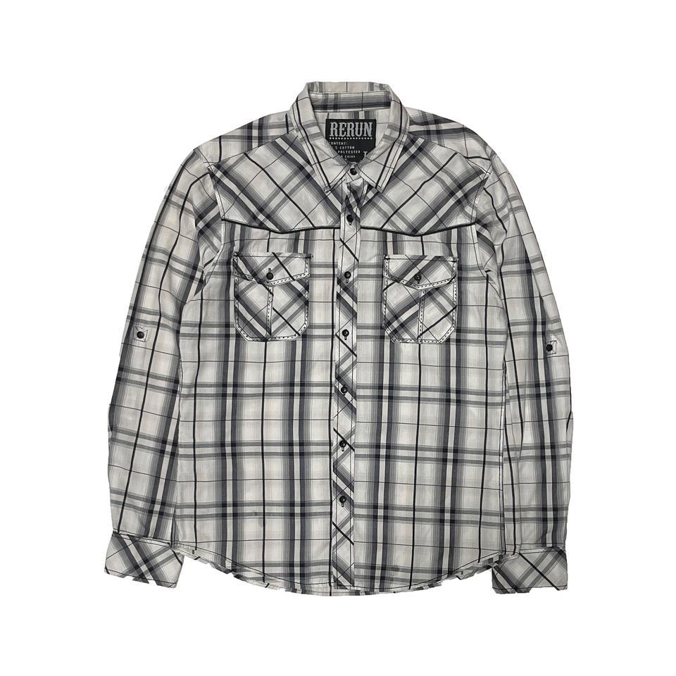 RERUN 타탄체크 웨스턴 셔츠