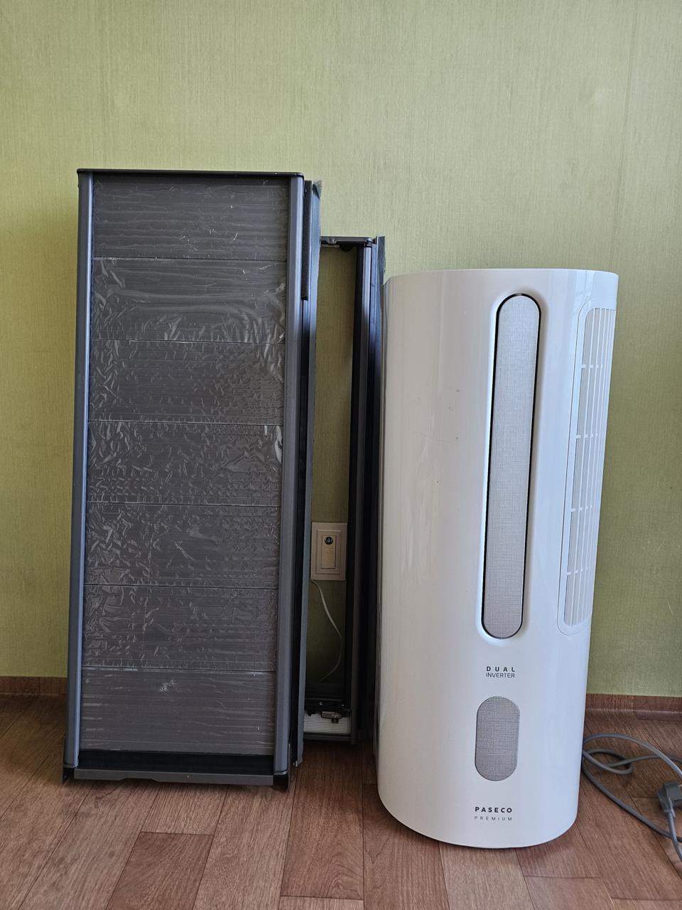 파세코 듀얼 인버터 이동식 에어컨  ㅡ 베란다 연장키트포함