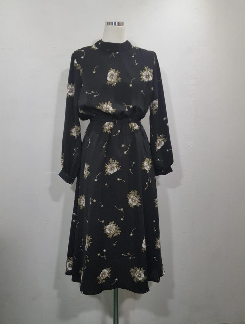 빅플라워 롱 원피스