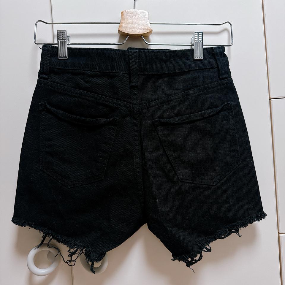 반바지 여름반바지 블랙반바지 여름청블랙 하이웨스트