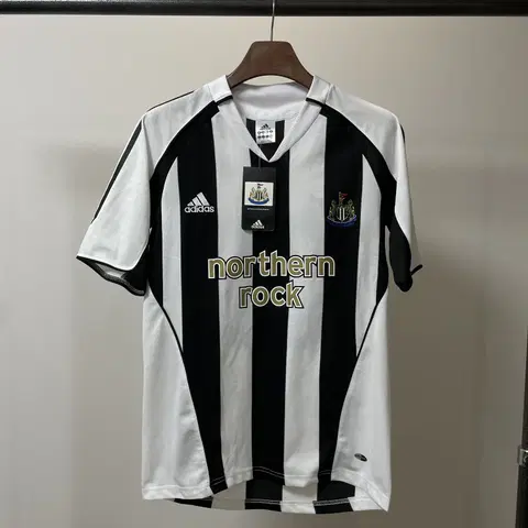 (S) 아디다스 뉴케슬 닉 포프 스트라이프 풋볼 져지 유니폼 반팔티