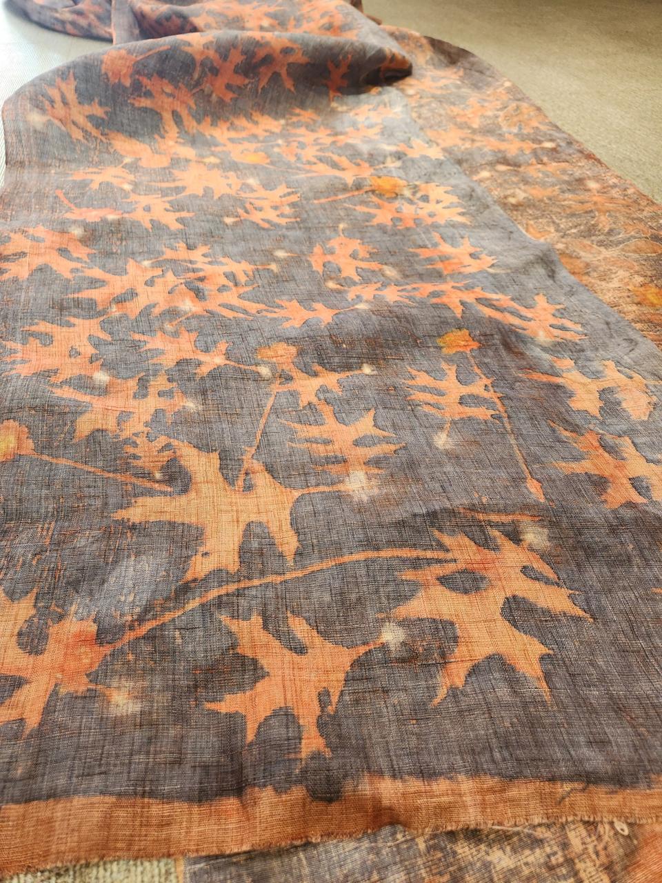 천연염색 모시원단