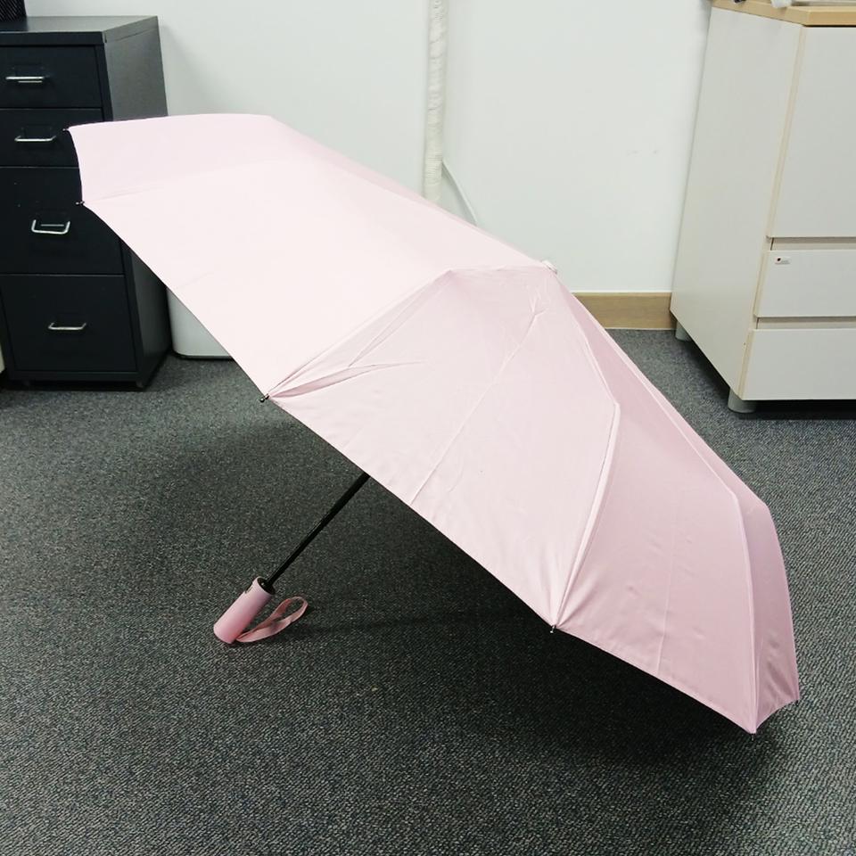 앤박스 라잇브룸 접이식 3단 자동우산 UV 차단 핑크