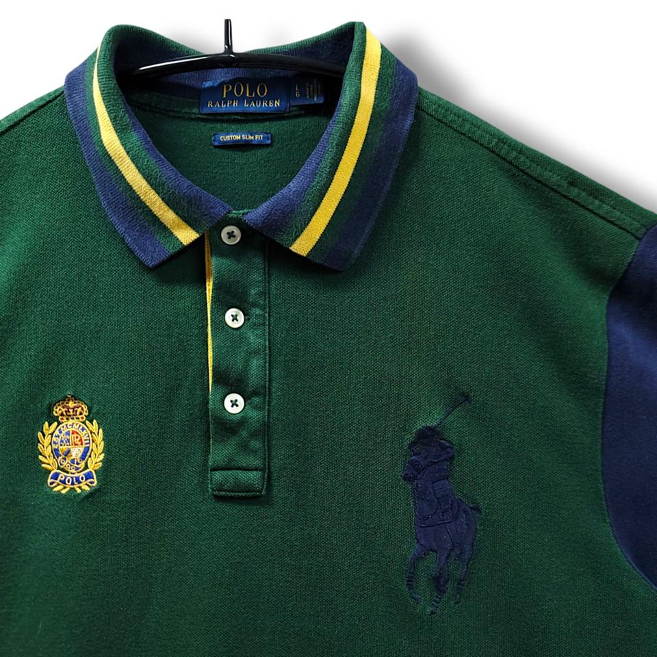 [L] 폴로 그린&네이비 빅포니 No.2 반팔 PK 카라티셔츠