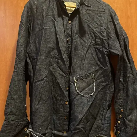 marc point 데님 셔츠