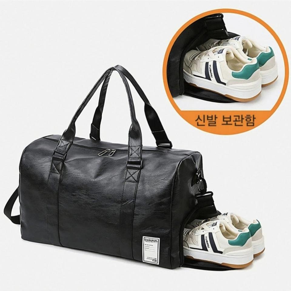 PU 보스턴백 대용량 헬스가방 여행가방 방수<남여공용>새상품<무배>