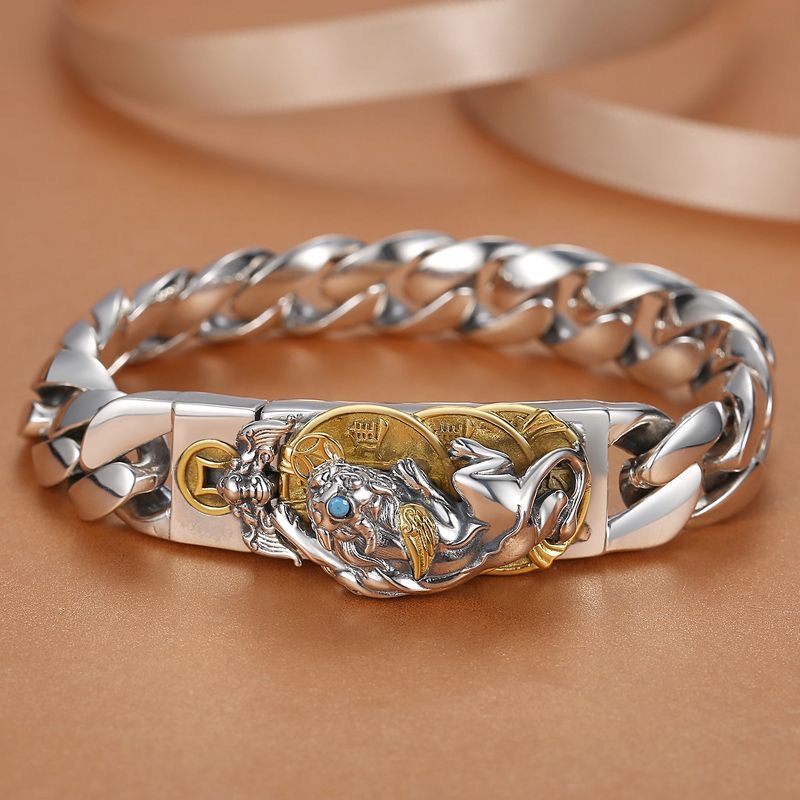 남자 재물운 사업운 비휴 은 팔찌 새상품