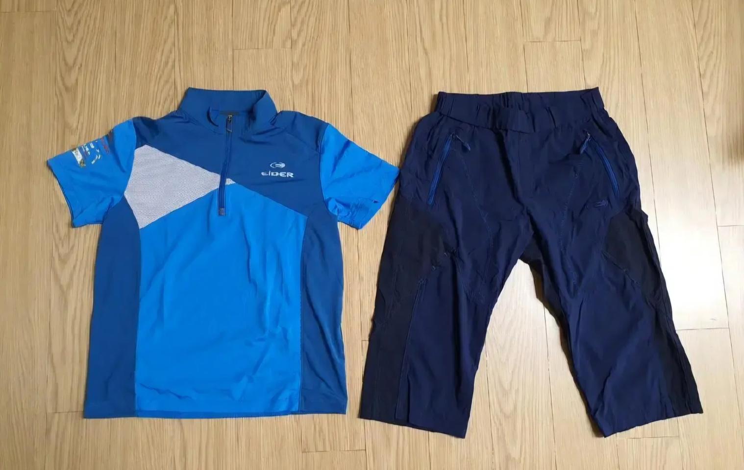 아이더 하워드 짚업티셔츠 + 루가노7부팬츠 상하의 세트