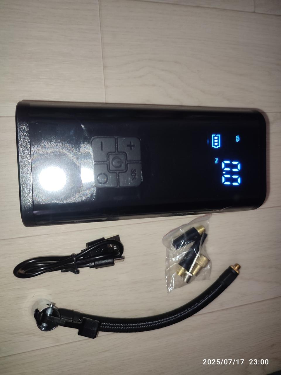 바람 공기 차량용 오토바이 자동차  공 전기 펌프 전동 충전타이어