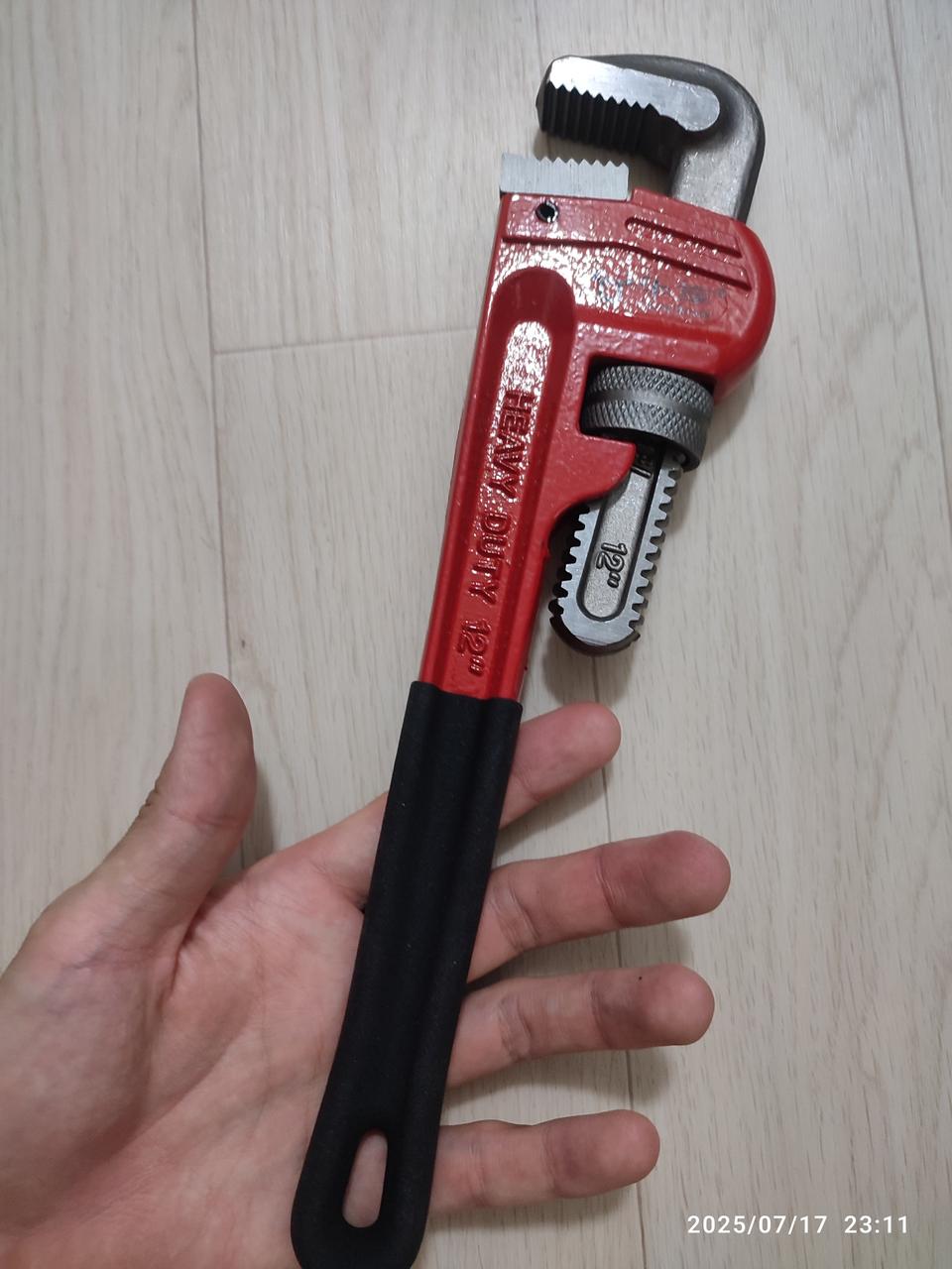 12인치 렌치 공구 파이프 육각