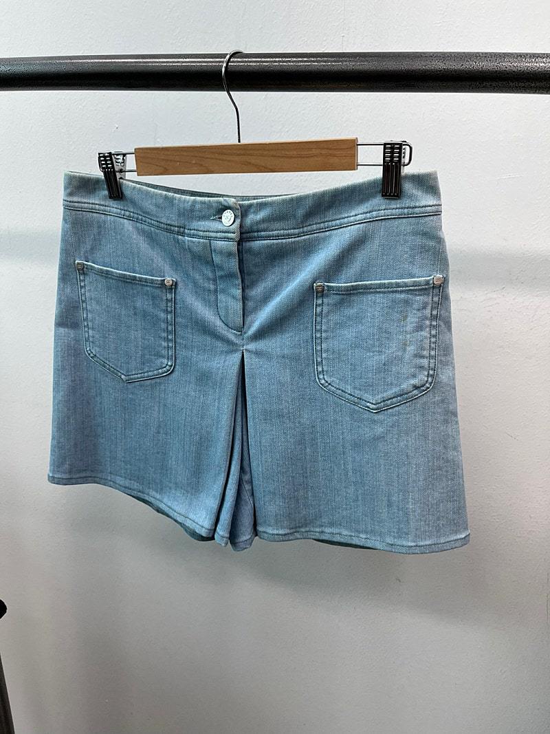 여) 샤넬 데님 숏츠