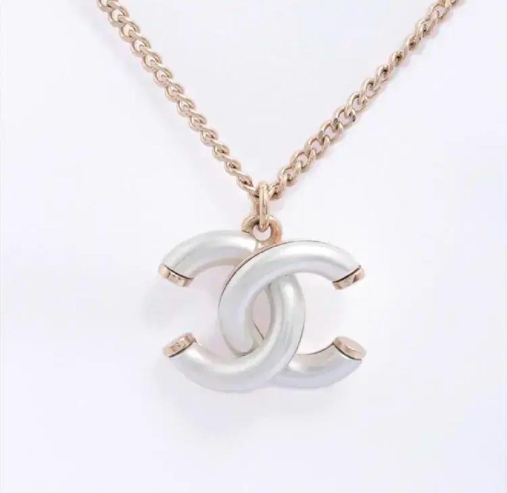 정품 샤넬 cc로고 목걸이