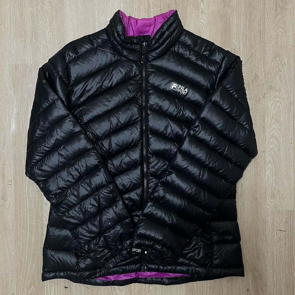 휠라 구스다운 오리지널 로고 경량패딩 105