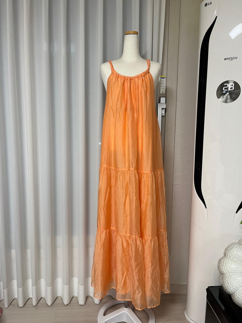 [택있는 새상품] 자라 오렌지 원피스