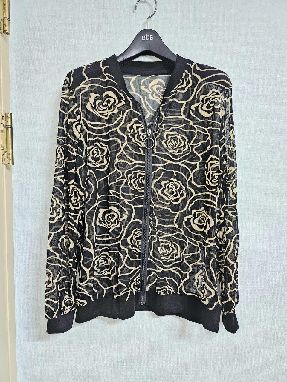 ♥새상품♥66-77♥스판 시스루 가디건 집업♥