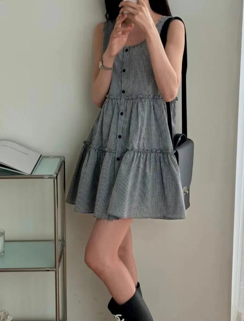 리리 미니캉캉 원피스