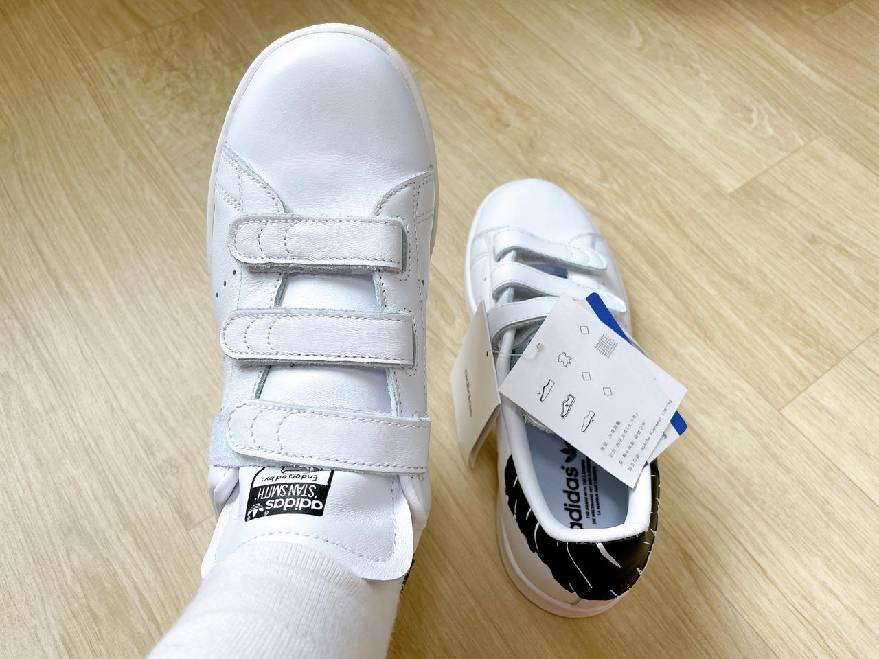 [새상품] Adidas 아디다스 스탠스미스 검흰 벨크로 스니커즈