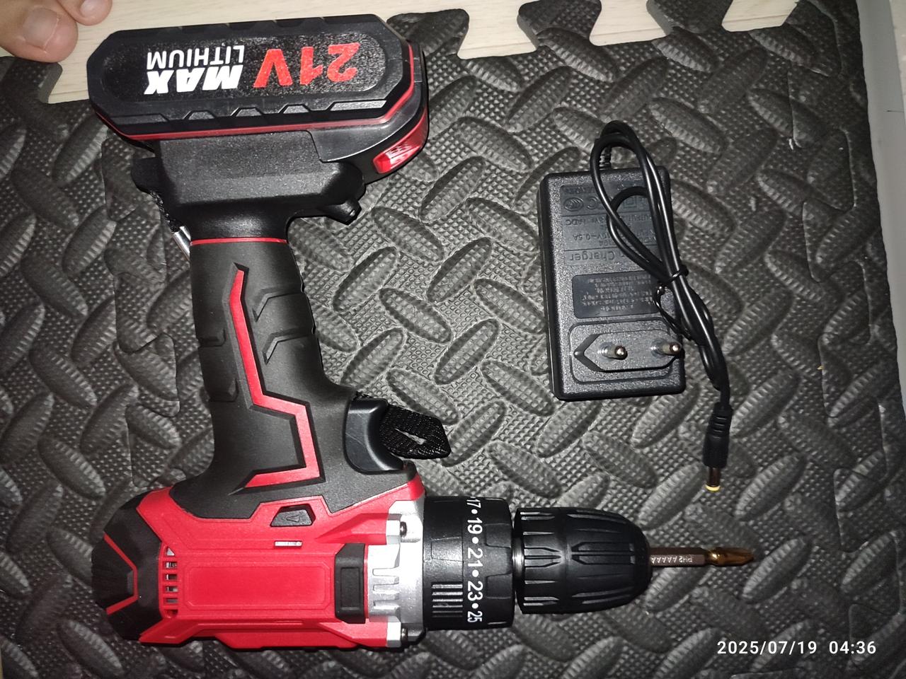 21v 드릴 충전 드라이버 무선 공구 전동