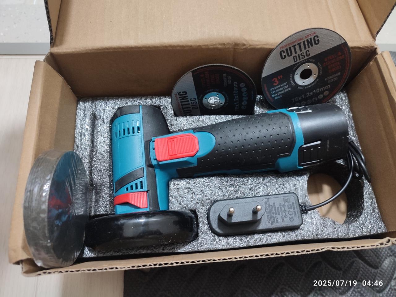 전동 앵글 그라인더 전기 절삭 절단 무선 공구