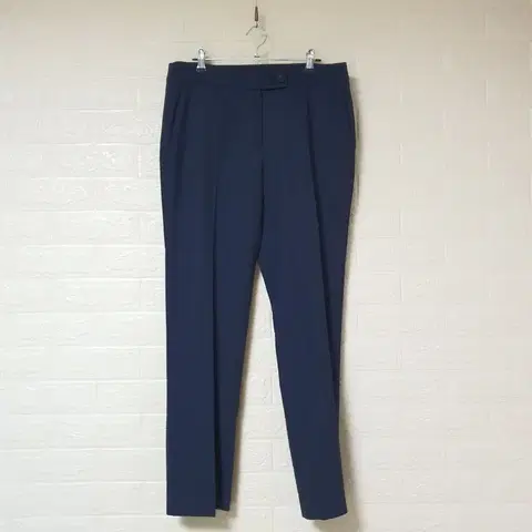 더한섬 마인 MINE 슬릿 울 네이비 팬츠 사이즈 67