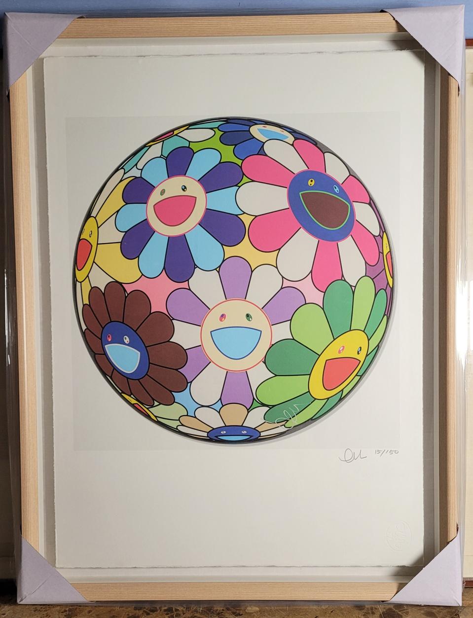 무라카미 다카시 그림액자 판화 에디션