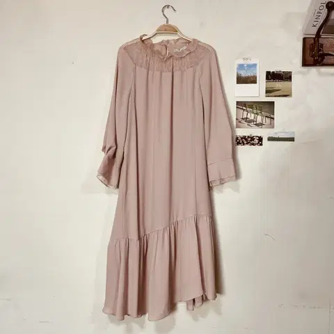 JIGOTT 지고트 핑크 쉬폰 원피스 66