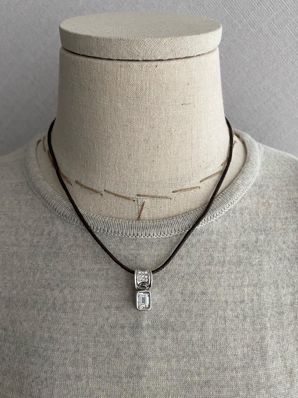 악세서리 큐빅 팬던트 목걸이