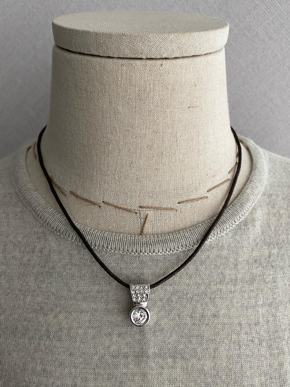 악세서리 큐빅 팬던트 목걸이