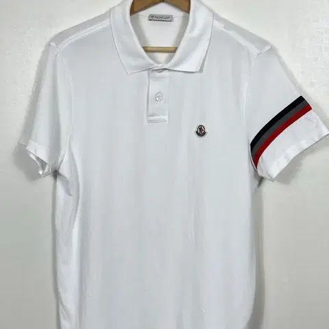 95) 몽클레어 화이트 삼선 폴로셔츠