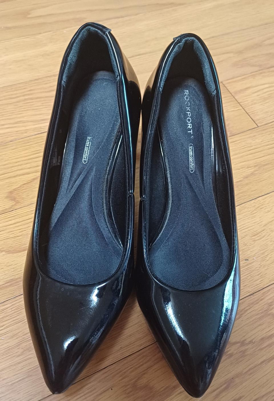 락포트 검정 에나멜 힐 225 ROCKPORT