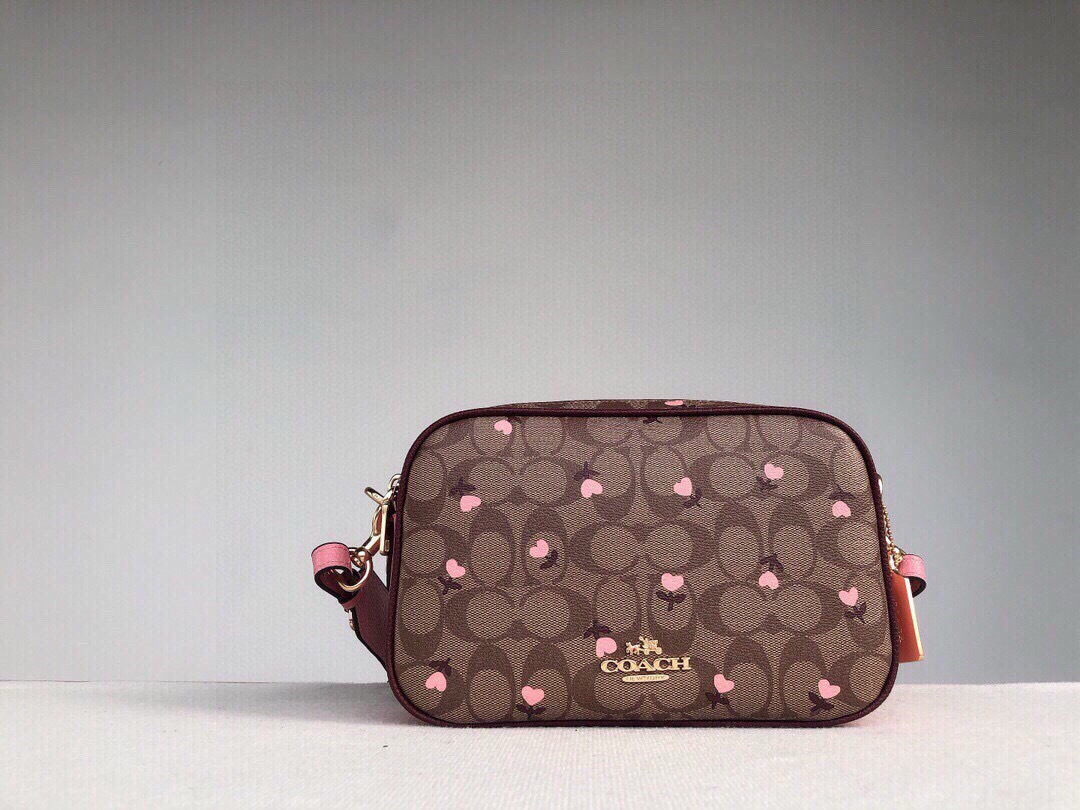 코치가방 숄더백 여성가방 시그니처 베이지 핑크 C3239