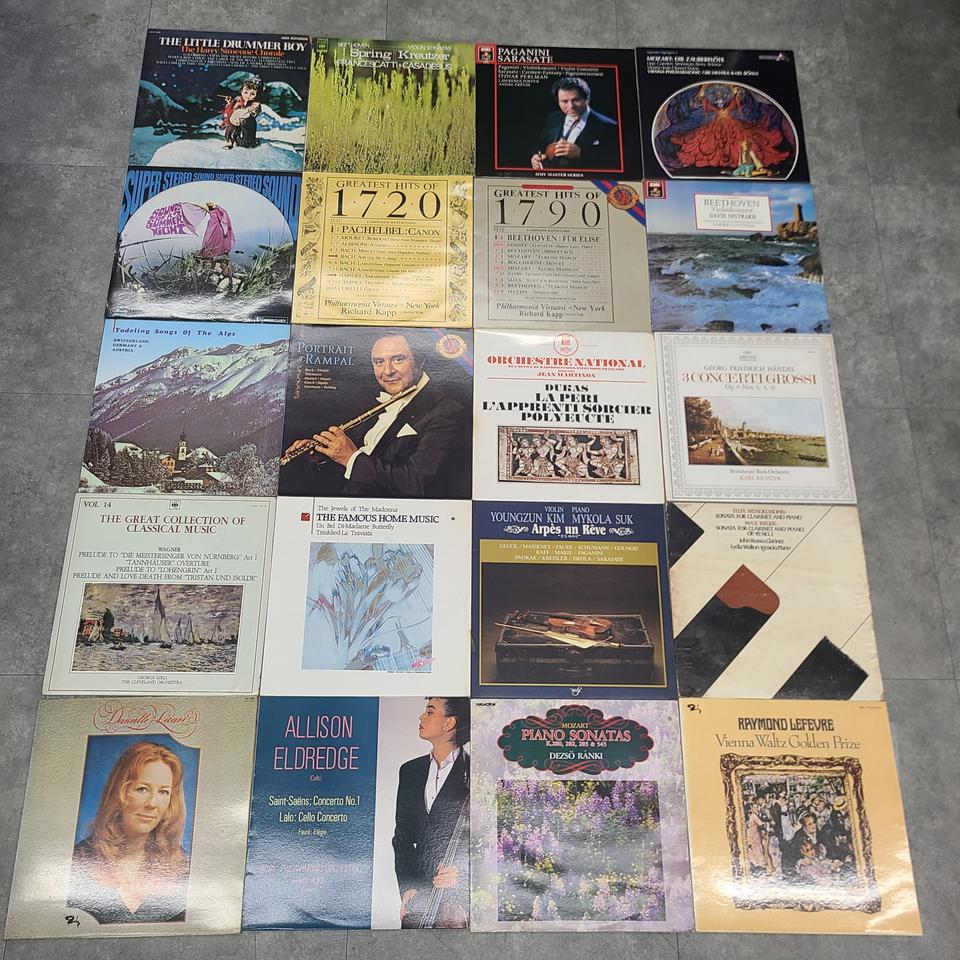 다양한 클래식 LP 음반 모음 20장 일괄