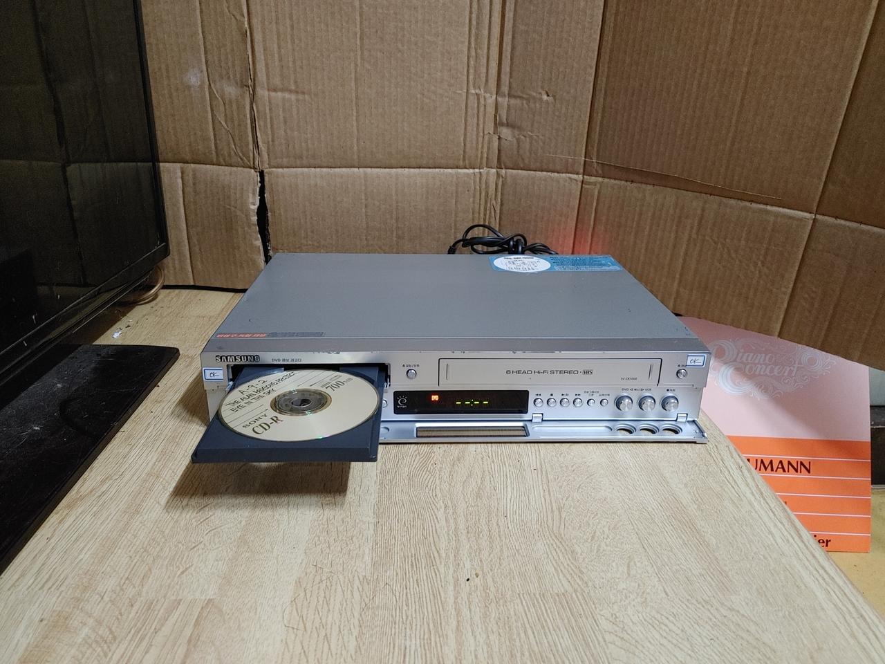 삼성 CD VCD DVD 비디오 레코더 SV CR 5500 (오디오 앰프