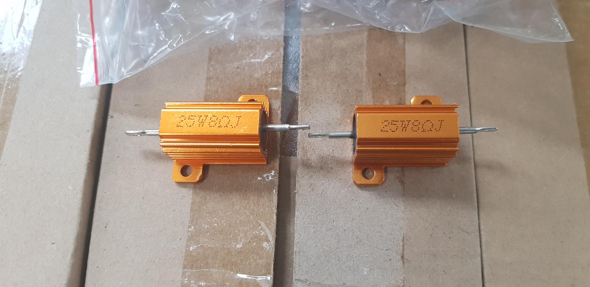 LED저항 부하저항 차량용 25W8옴 150개 미사용 보관 팝니다