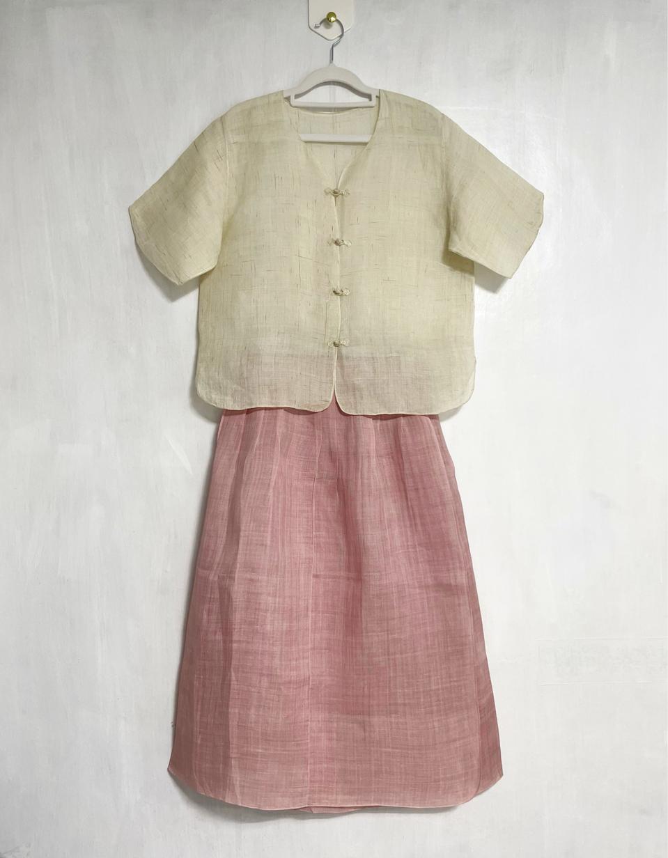 (맞춤)삼베 저고리, 모시 치마 세트
