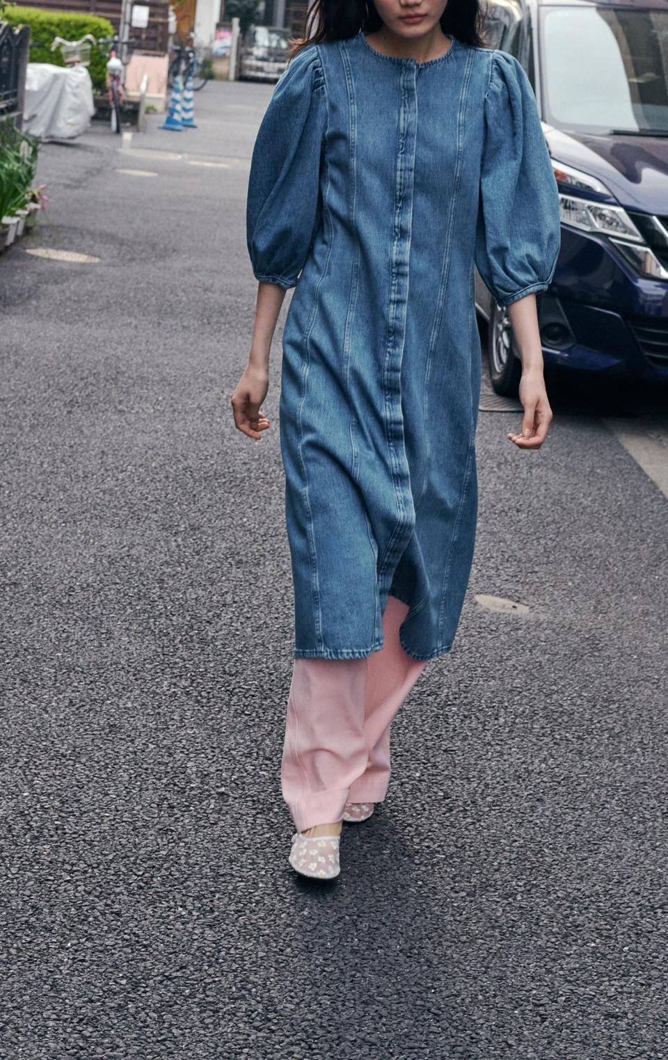 자라 zw컬렉션 데님 원피스 새상품(정가109900)