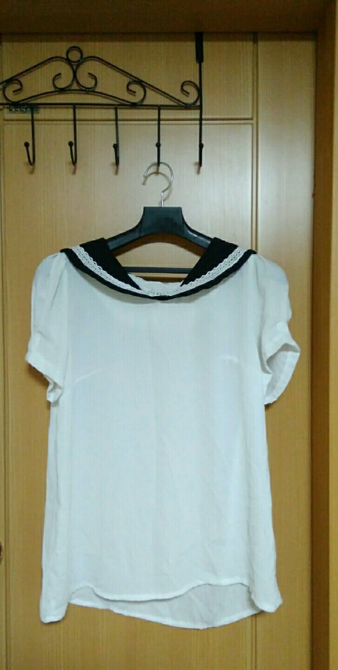 (할인) 마린 쉬폰 블라우스