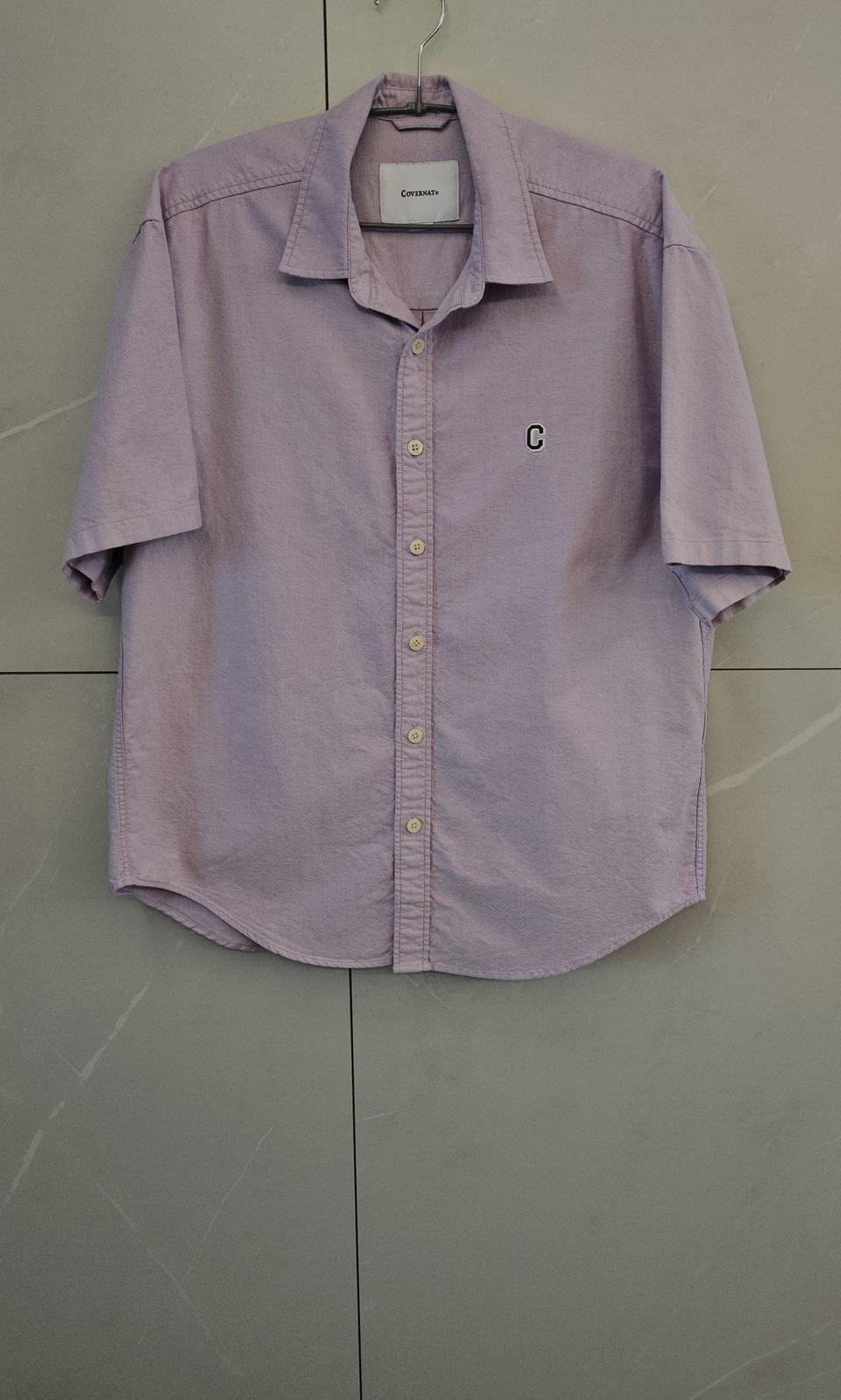 커버낫 C로고 옥스포드 반팔 남방 셔츠