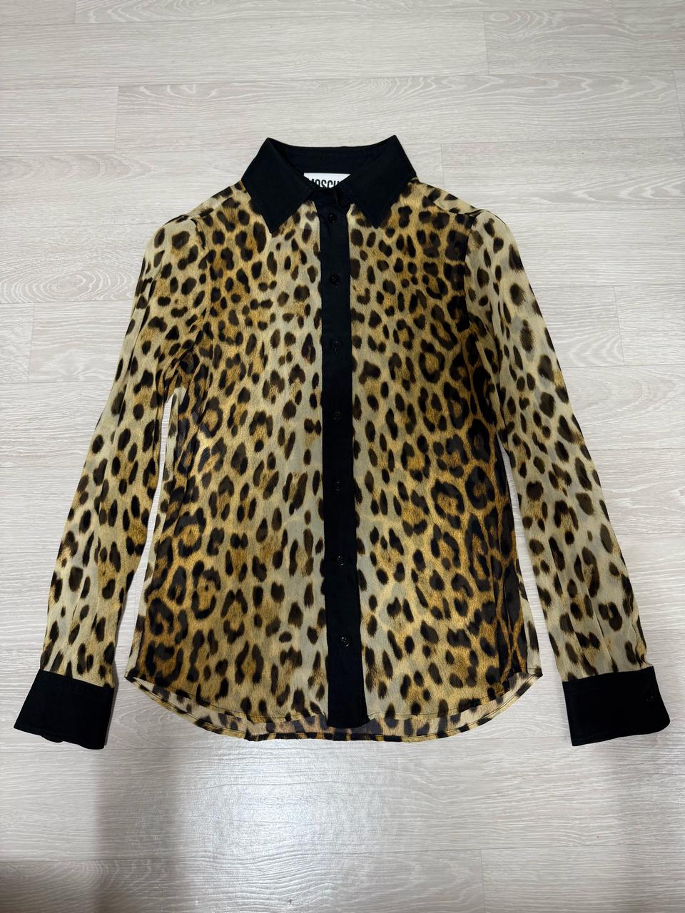 모스키노 호피 블라우스