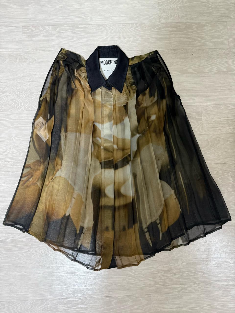 모스키노 호피 블라우스