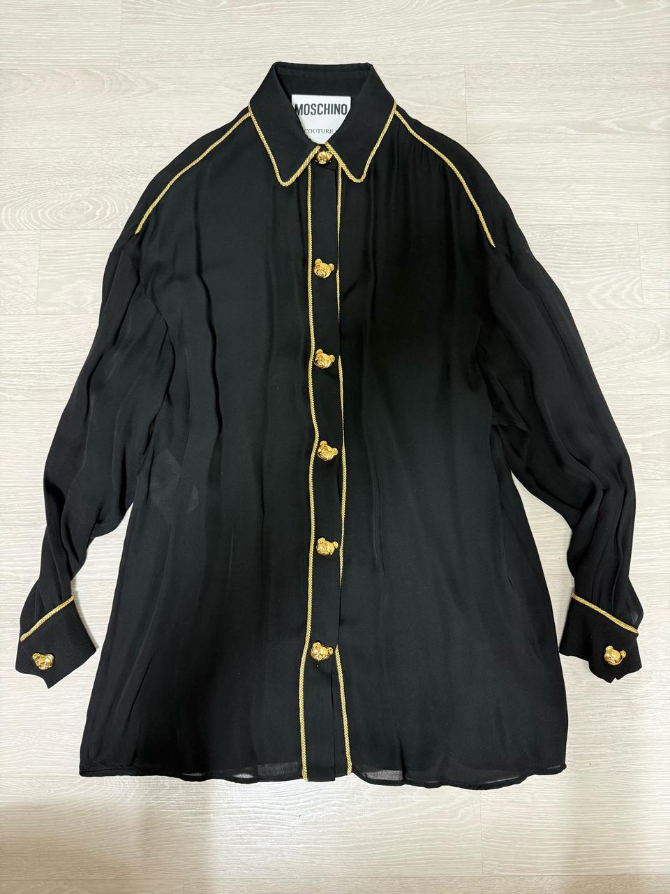 모스키노 테디단추 블라우스